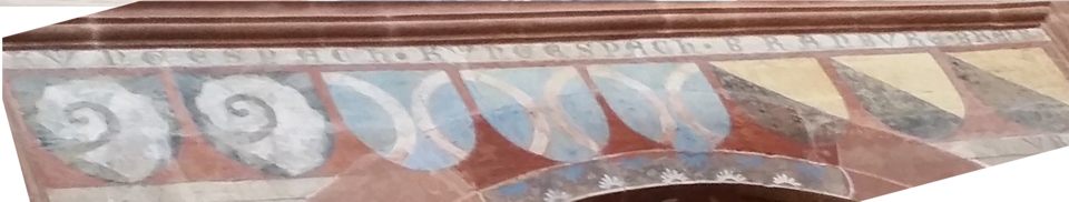 Wappenfries in Maulbronn, Südseite, 4. von Osten